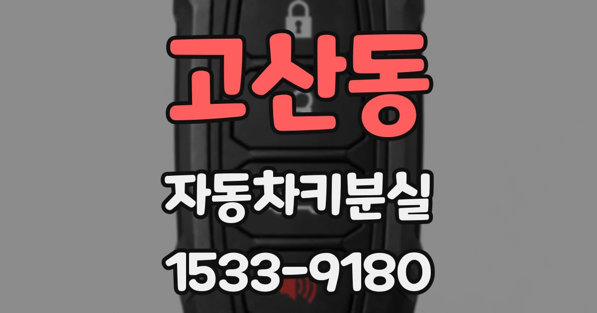 고산동 자동차키분실