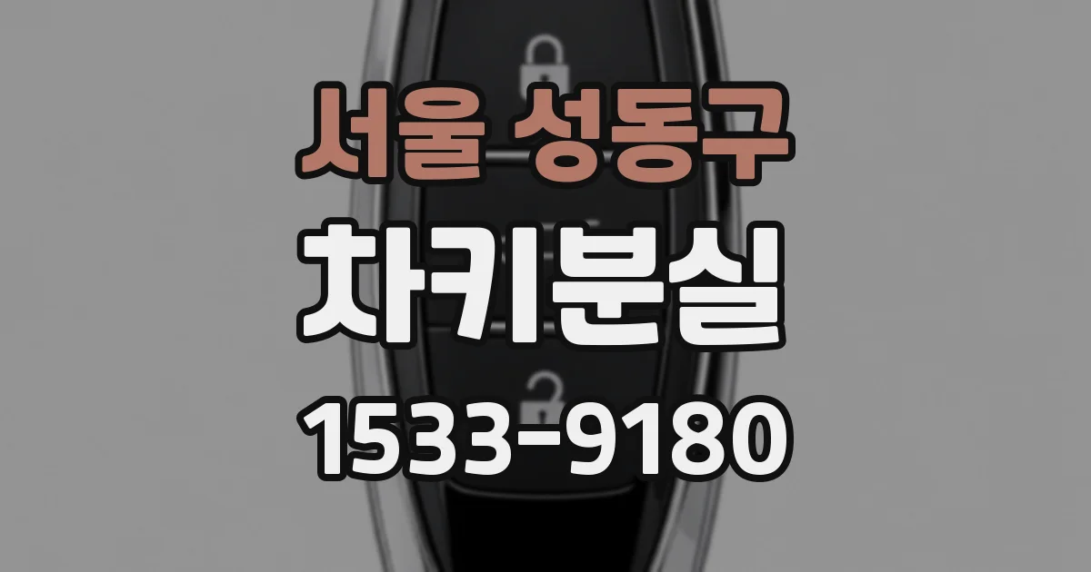 서울 성동구 차키분실