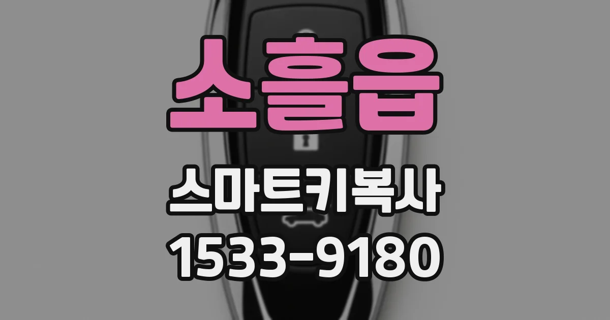 소흘읍 스마트키복사
