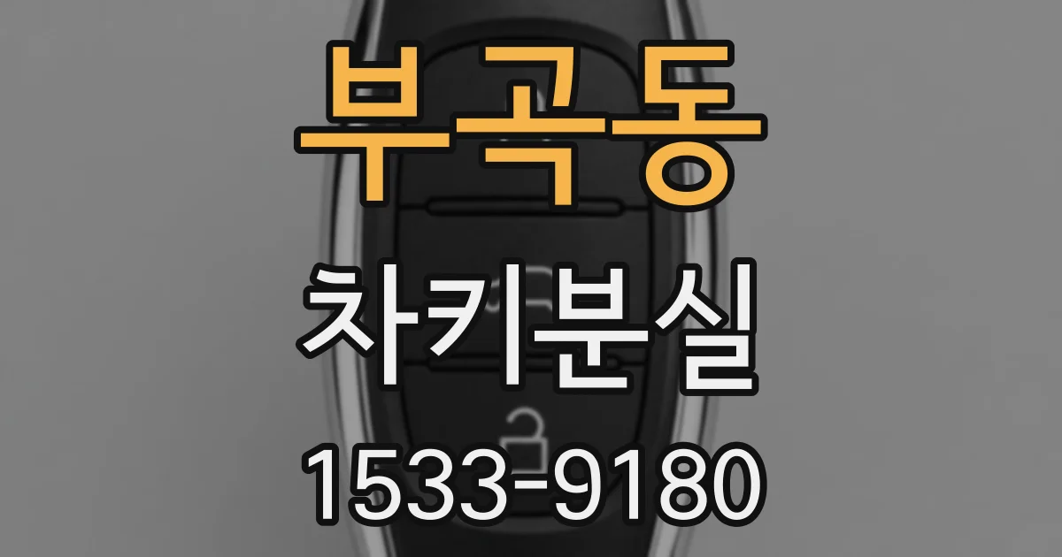 부곡동 차키분실
