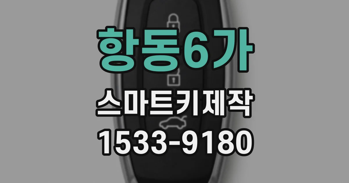 항동6가 스마트키제작