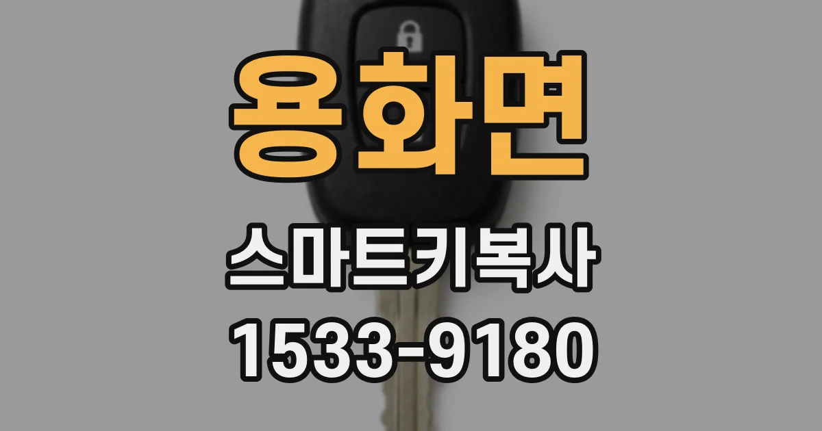 용화면 스마트키복사