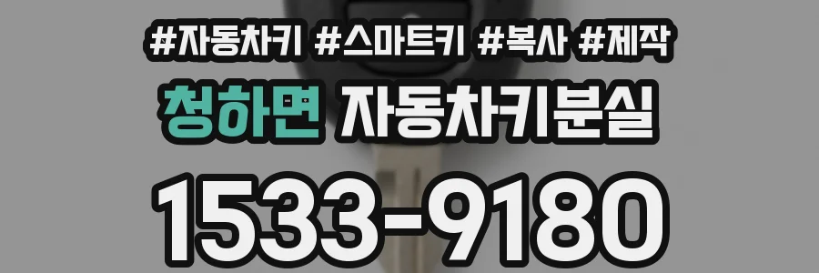 청하면 자동차키분실