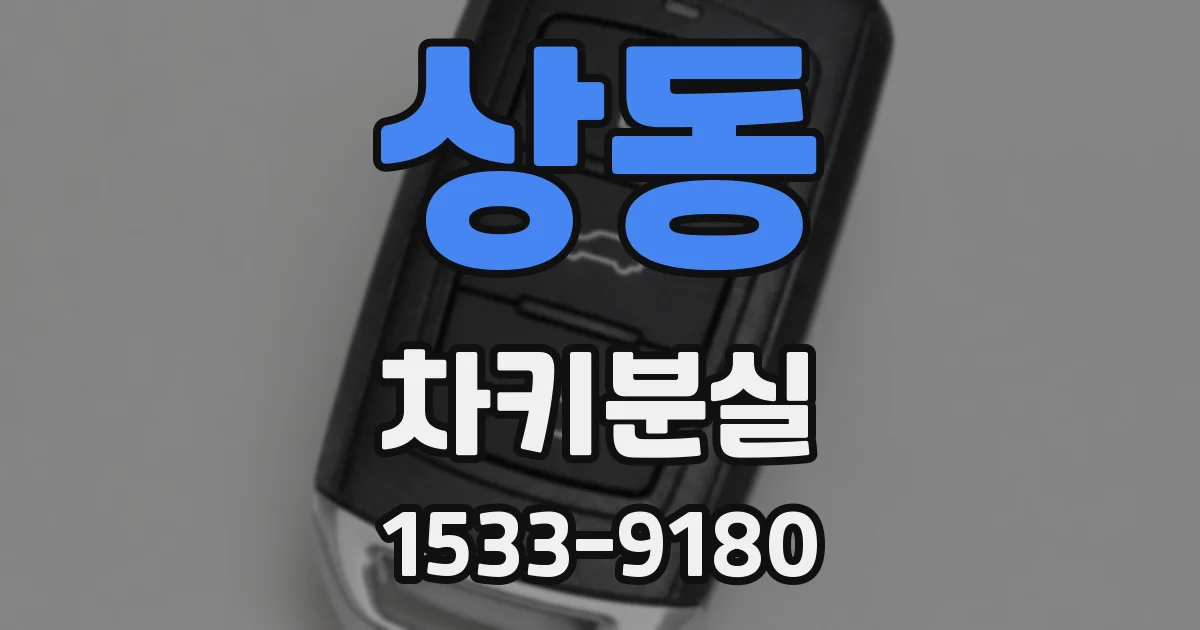 상동 차키분실