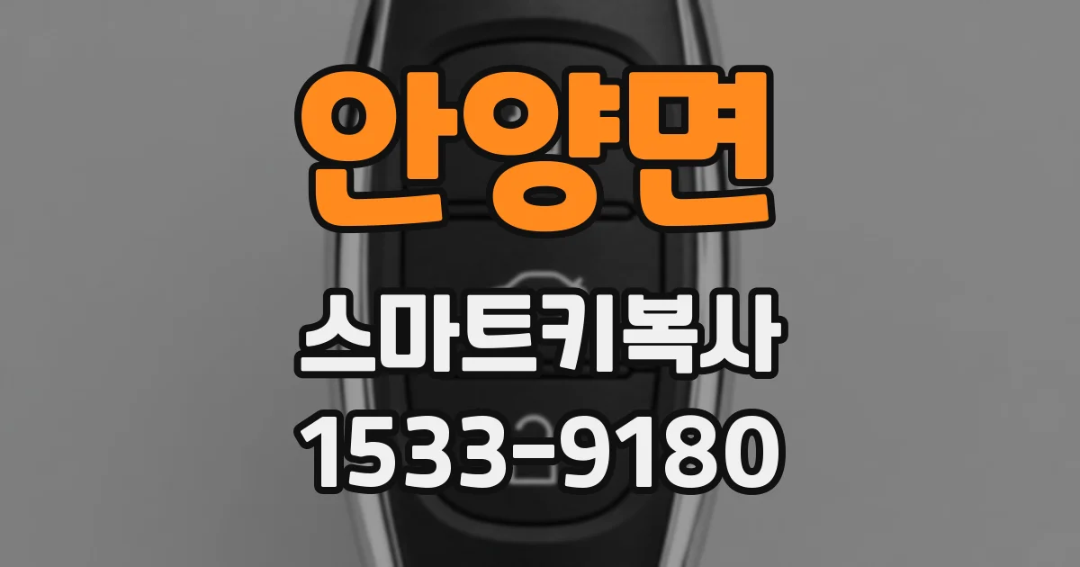 안양면 스마트키복사