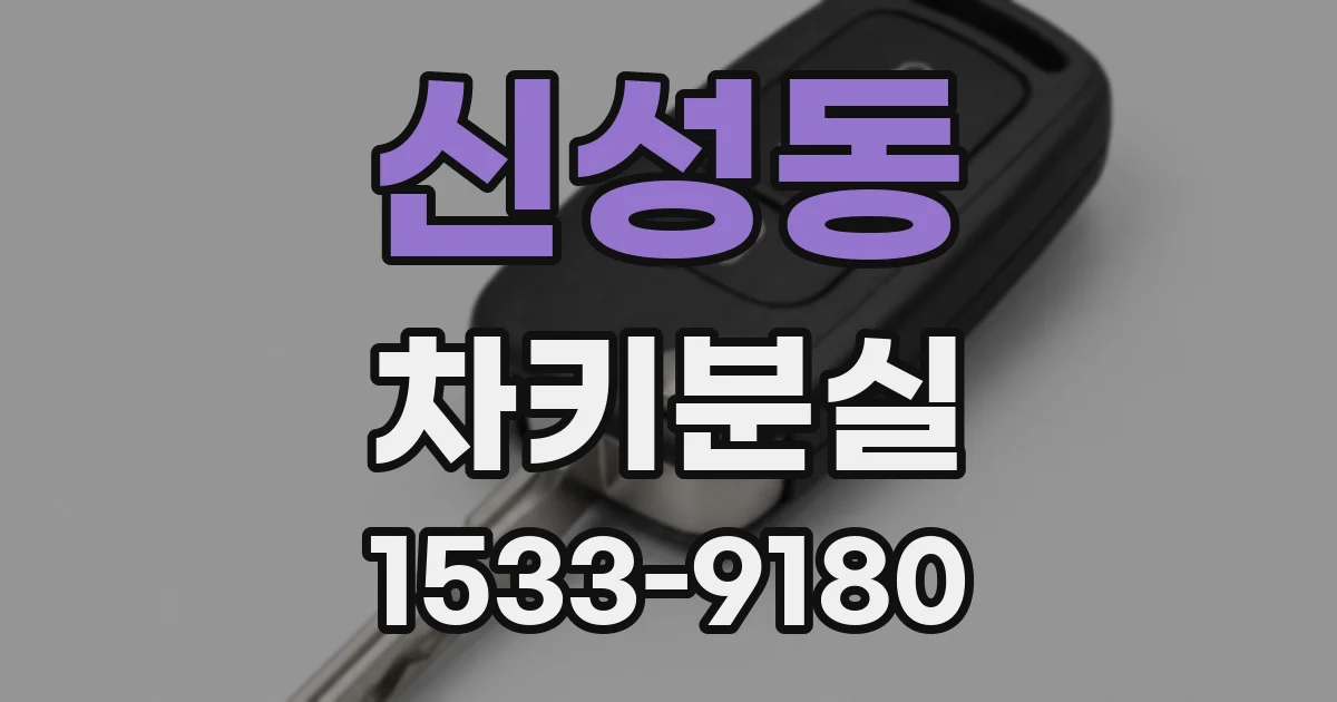 신성동 차키분실
