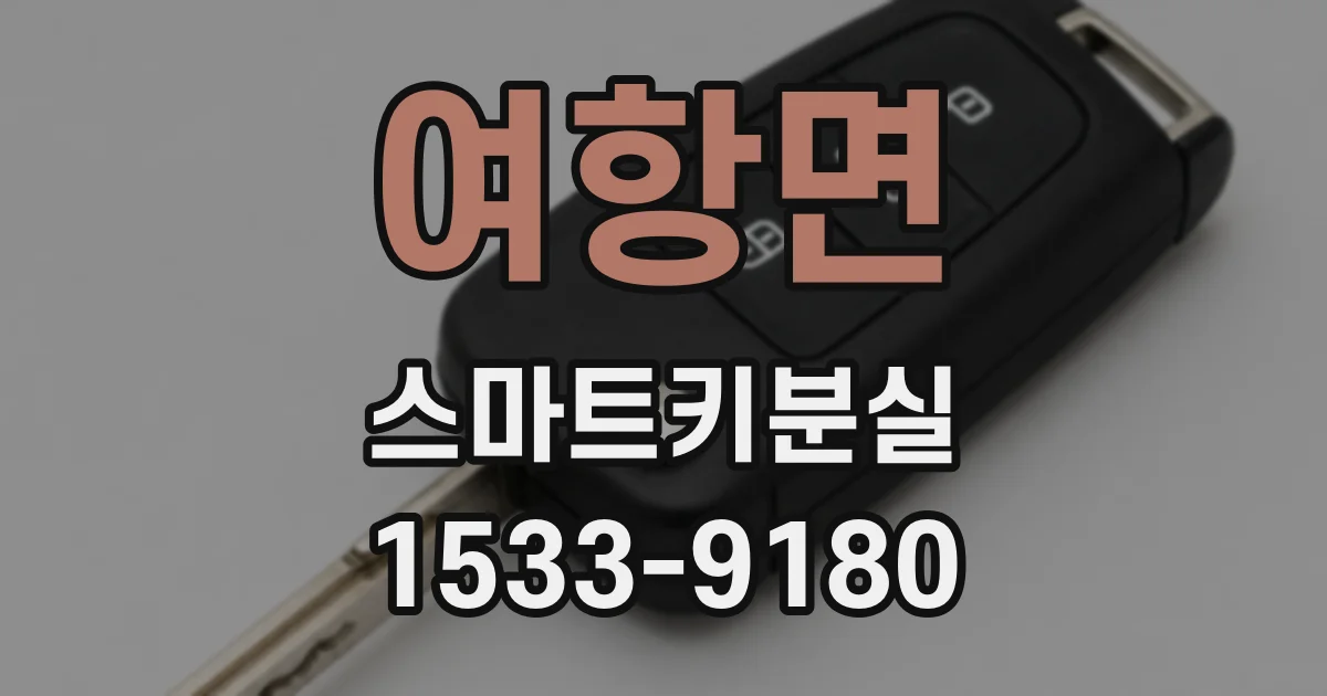 여항면 스마트키분실