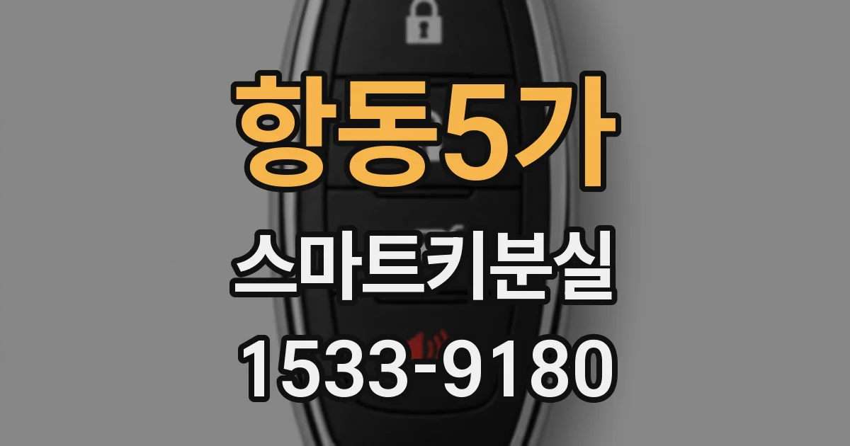 항동5가 스마트키분실