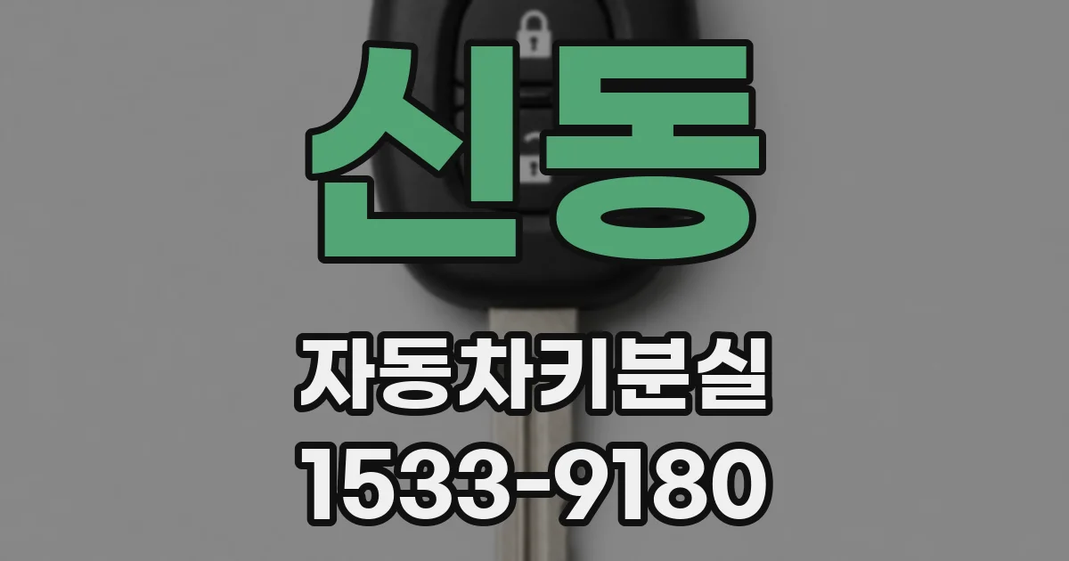 신동 자동차키분실
