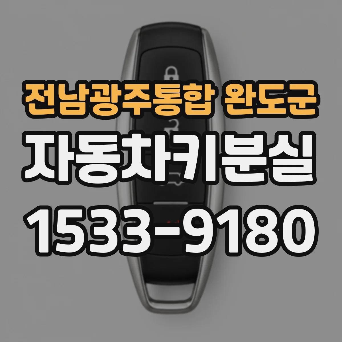 전남광주통합 완도군 자동차키분실