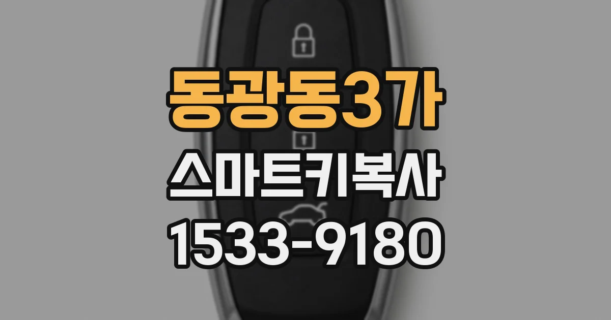 동광동3가 스마트키복사