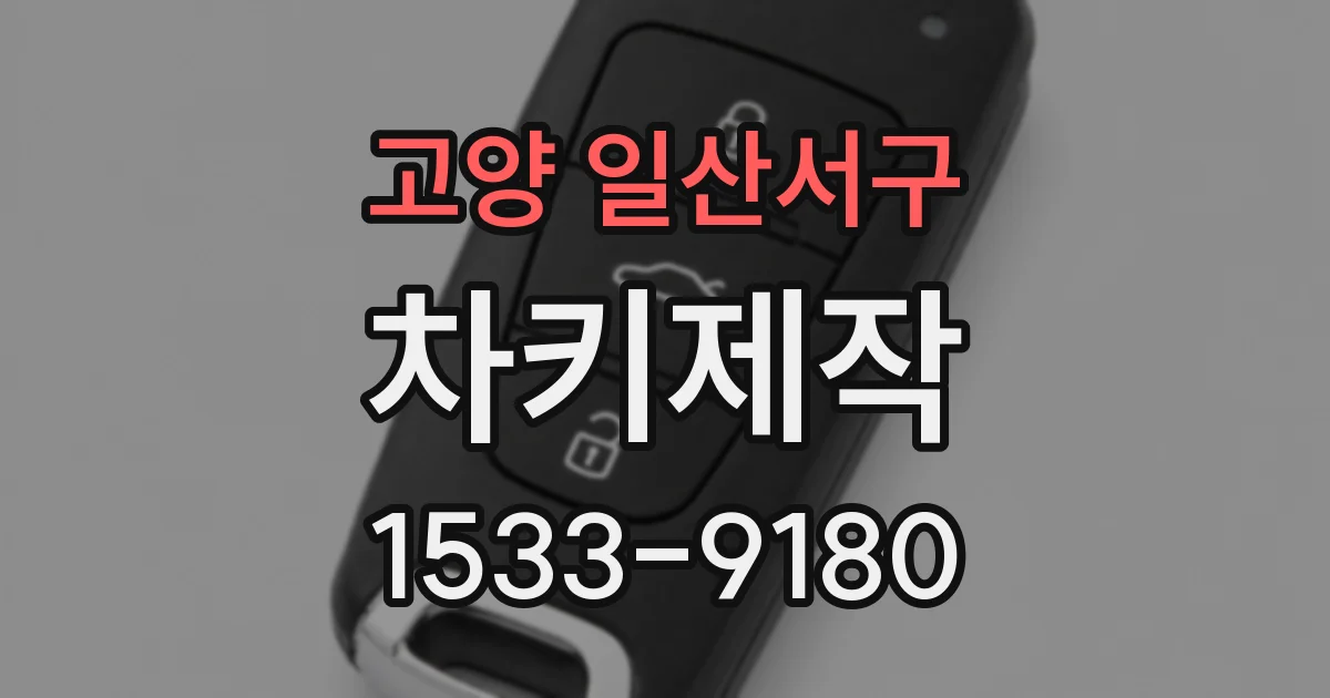 고양 일산서구 차키제작