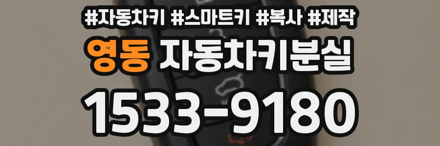 영동 자동차키분실