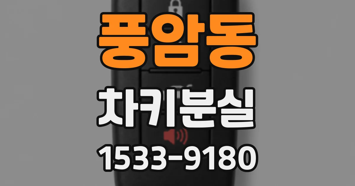 풍암동 차키분실