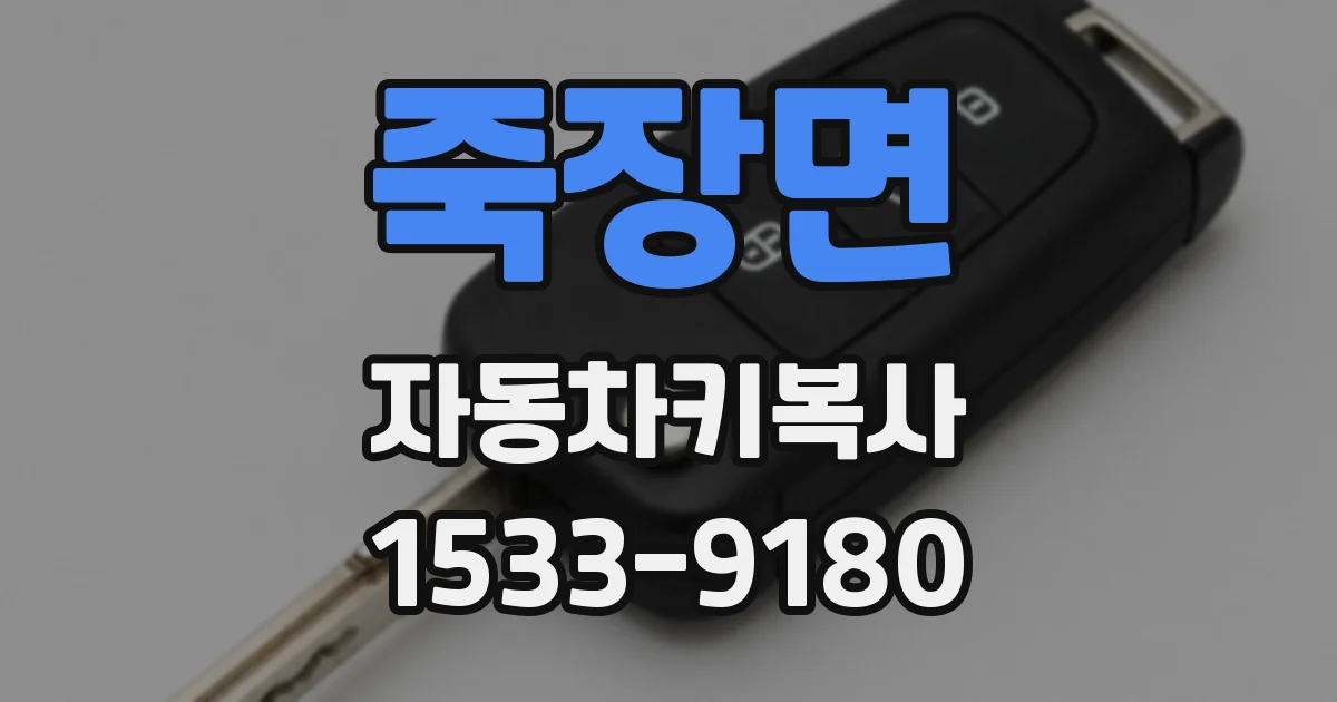 죽장면 자동차키복사