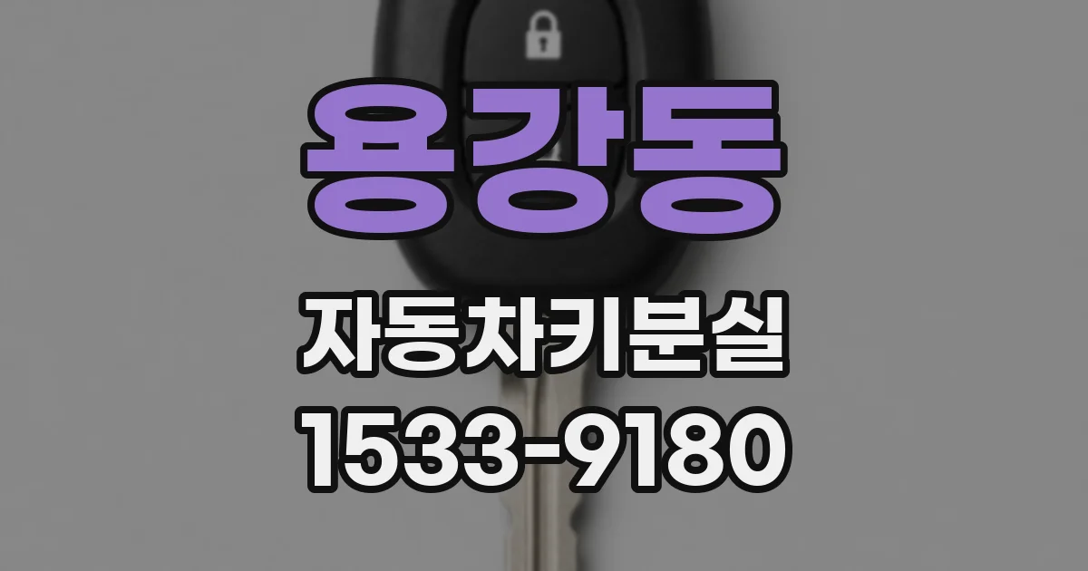 용강동 자동차키분실