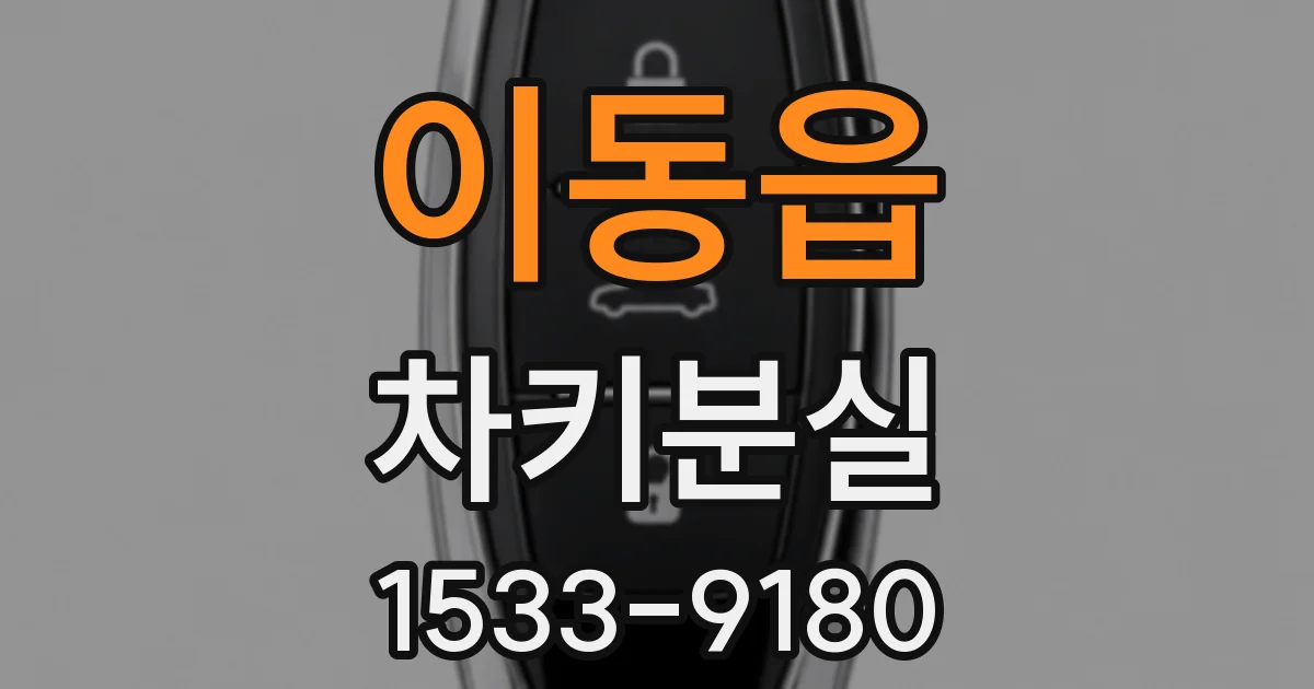 이동읍 차키분실