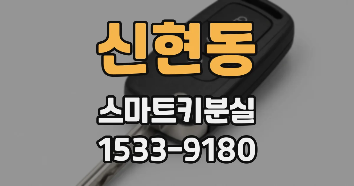 신현동 스마트키분실