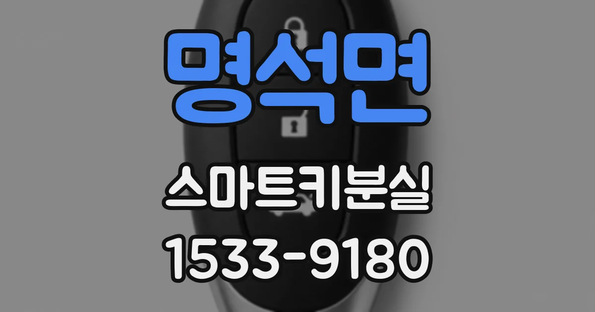 명석면 스마트키분실
