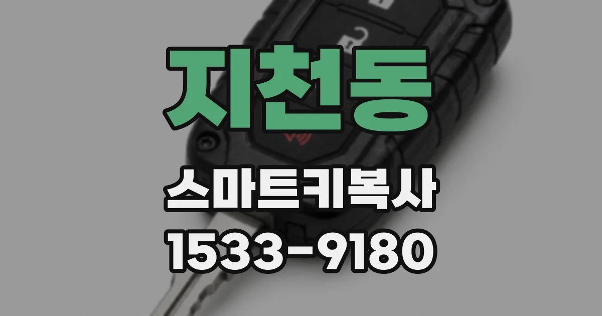 지천동 스마트키복사