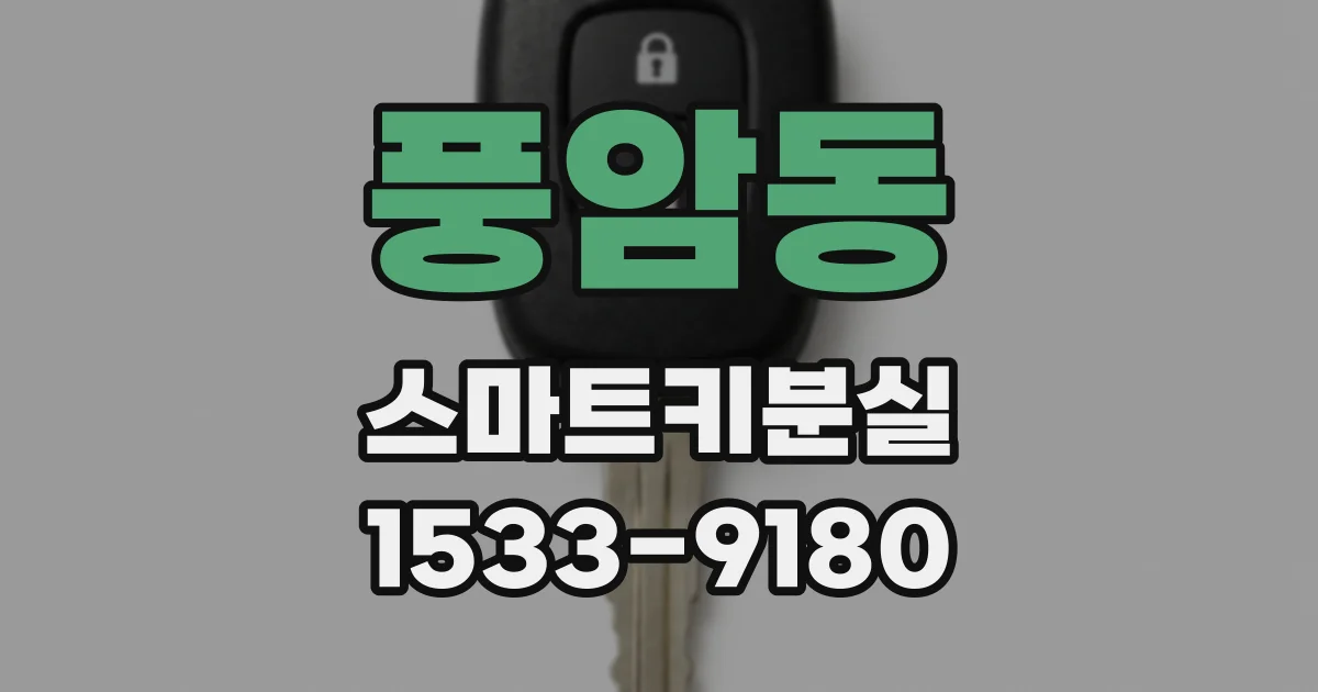 풍암동 스마트키분실