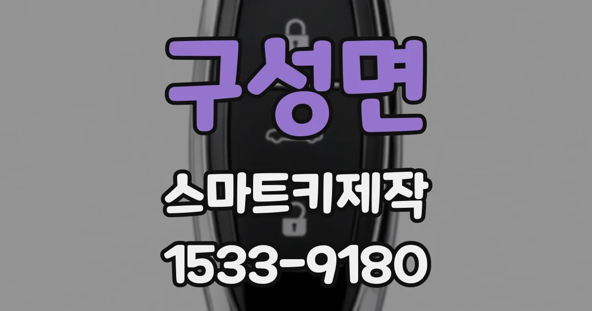 구성면 스마트키제작