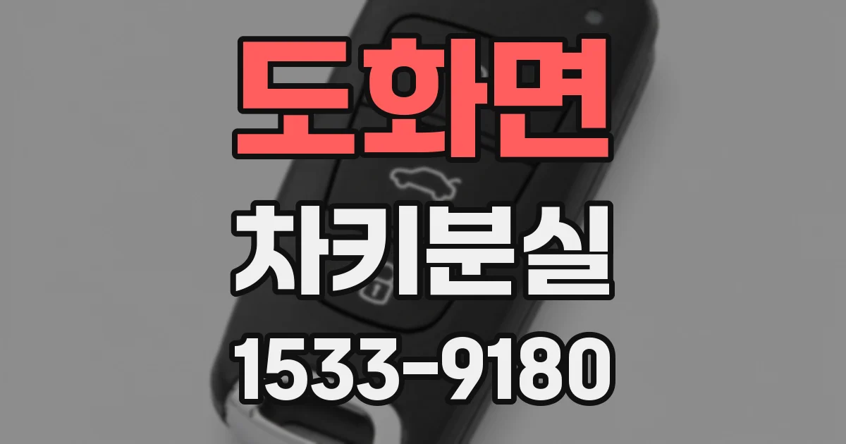 도화면 차키분실