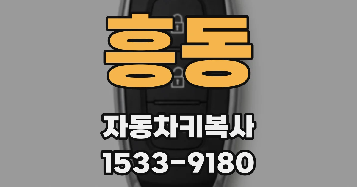 흥동 자동차키복사
