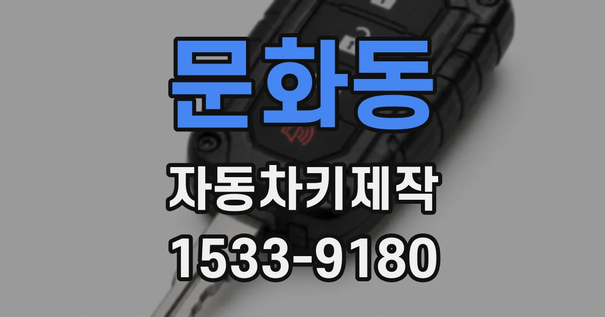문화동 자동차키제작