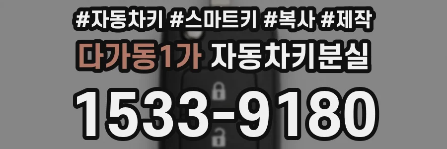 다가동1가 자동차키분실