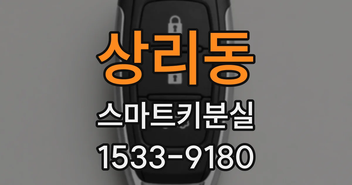 상리동 스마트키분실