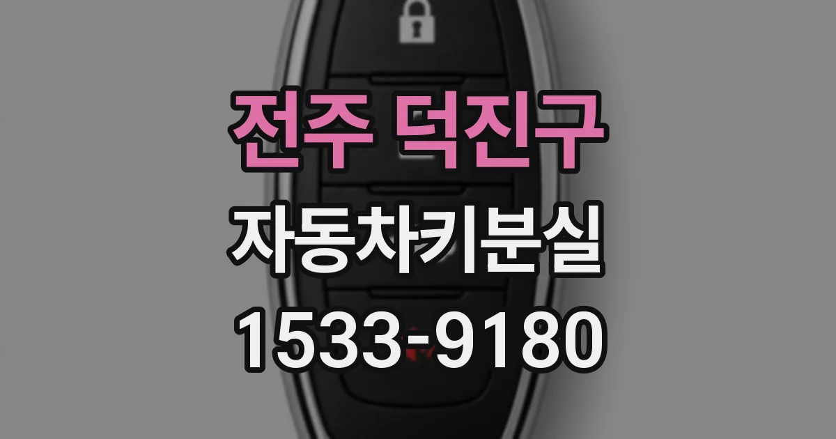 전주 덕진구 자동차키분실