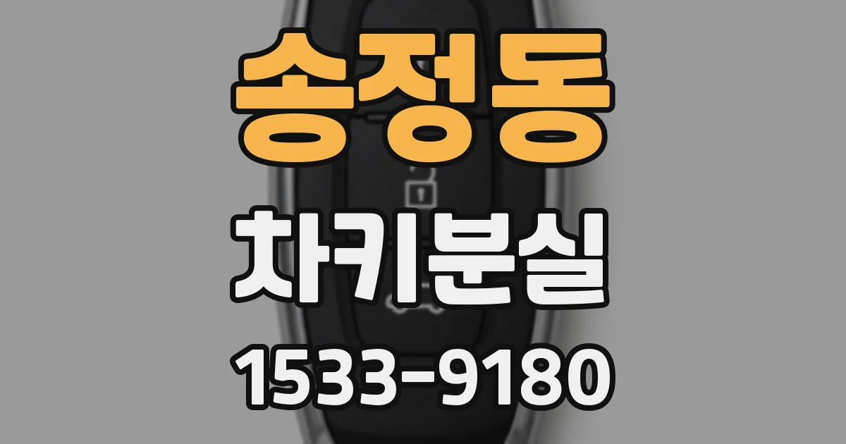 송정동 차키분실