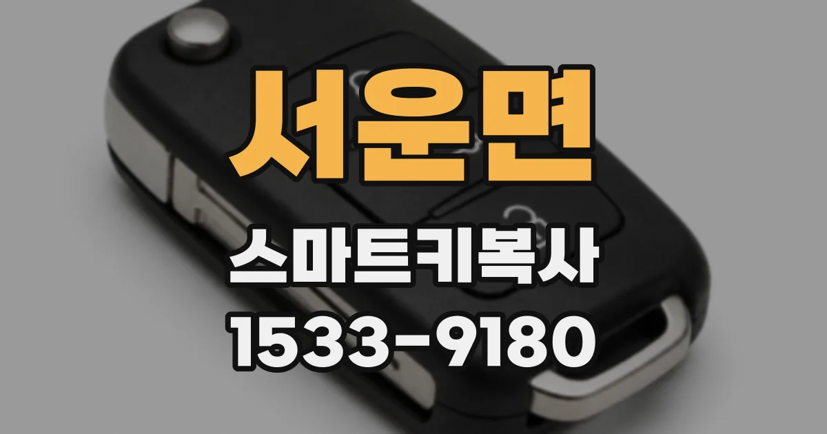 서운면 스마트키복사