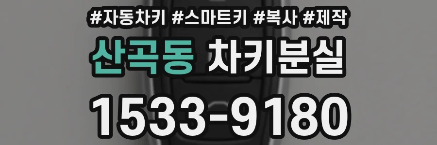 산곡동 차키분실
