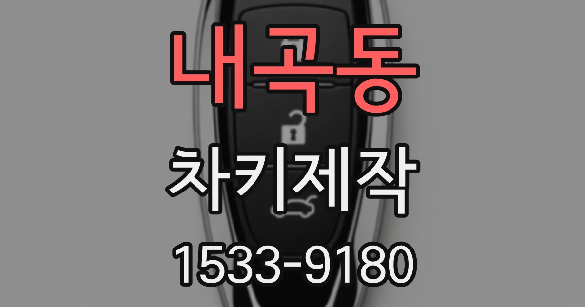 내곡동 차키제작