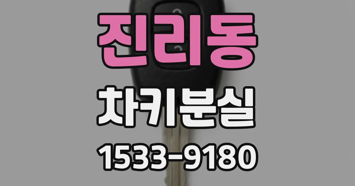 진리동 차키분실