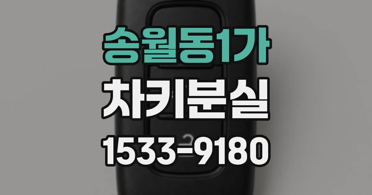 송월동1가 차키분실
