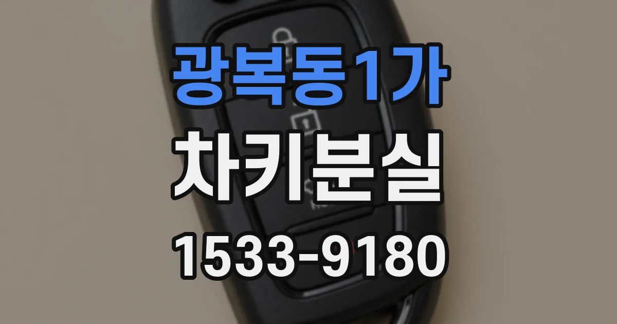 광복동1가 차키분실