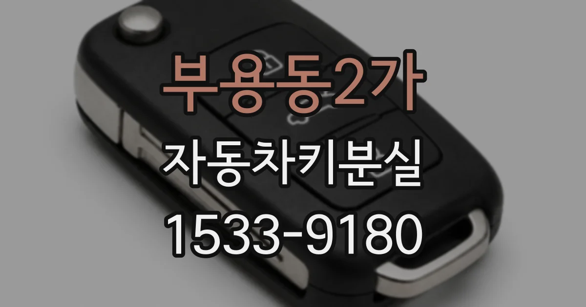 부용동2가 자동차키분실