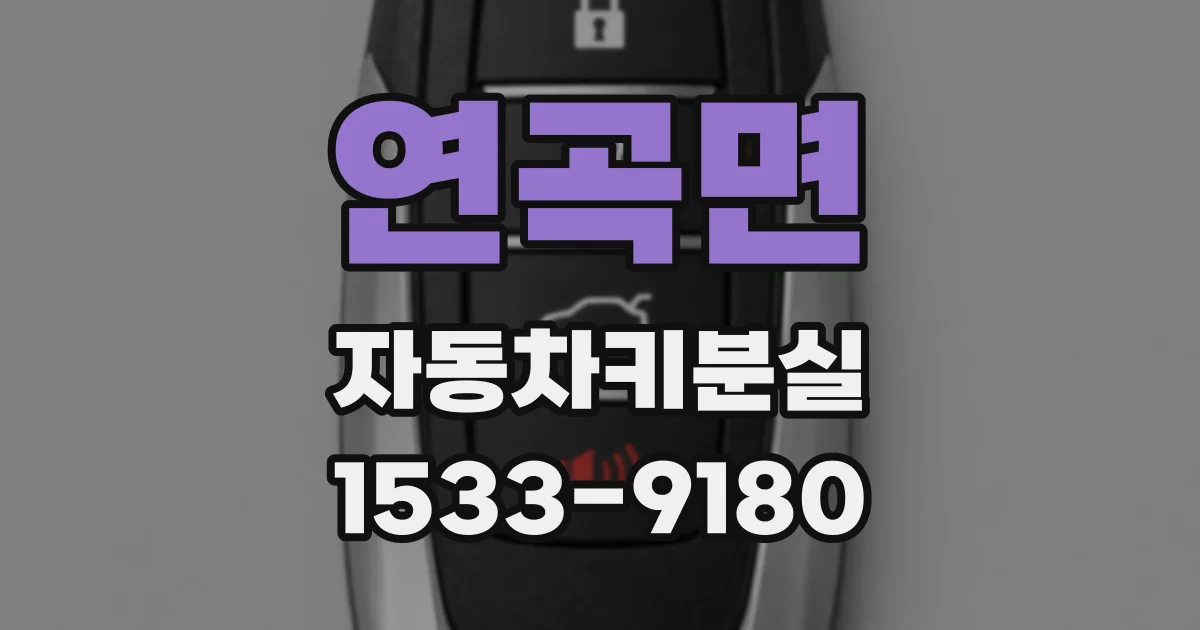 연곡면 자동차키분실