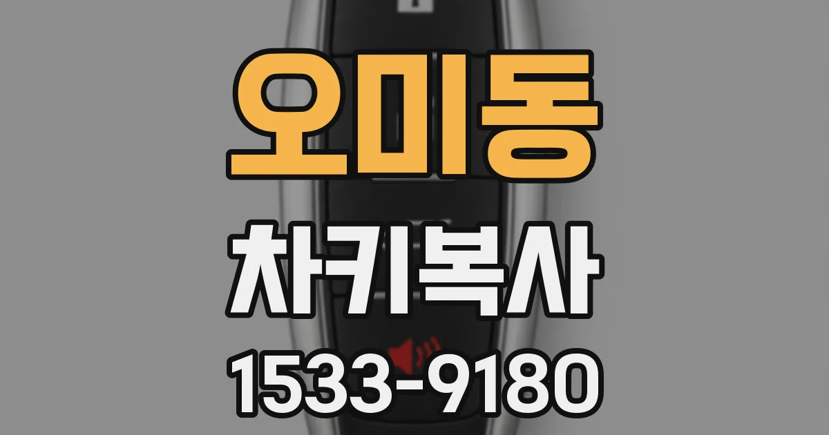 오미동 차키복사