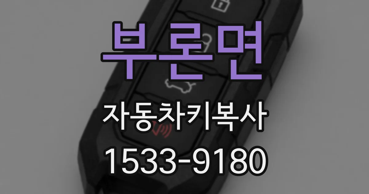 부론면 자동차키복사