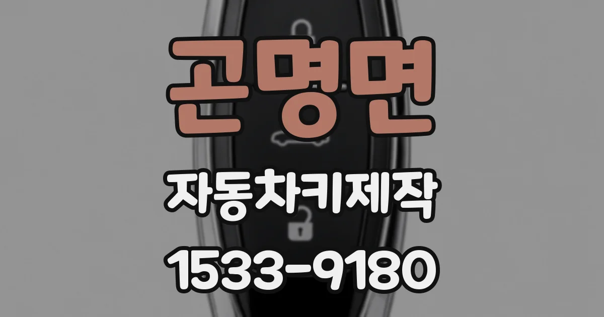 곤명면 자동차키제작