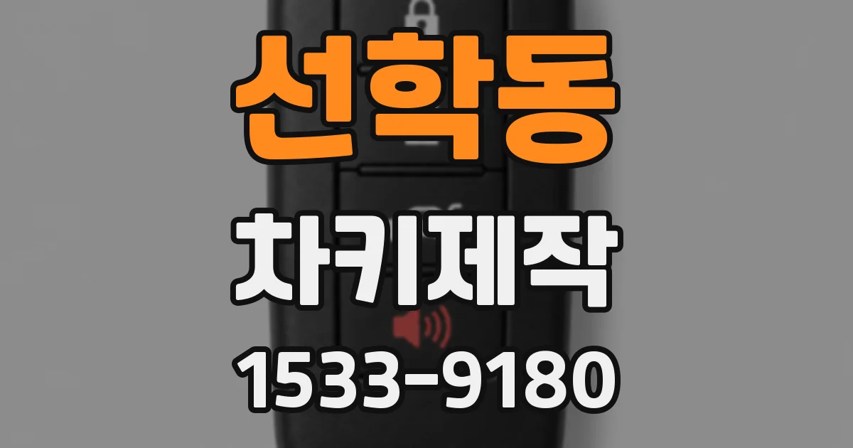 선학동 차키제작