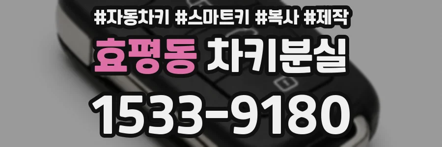 효평동 차키분실