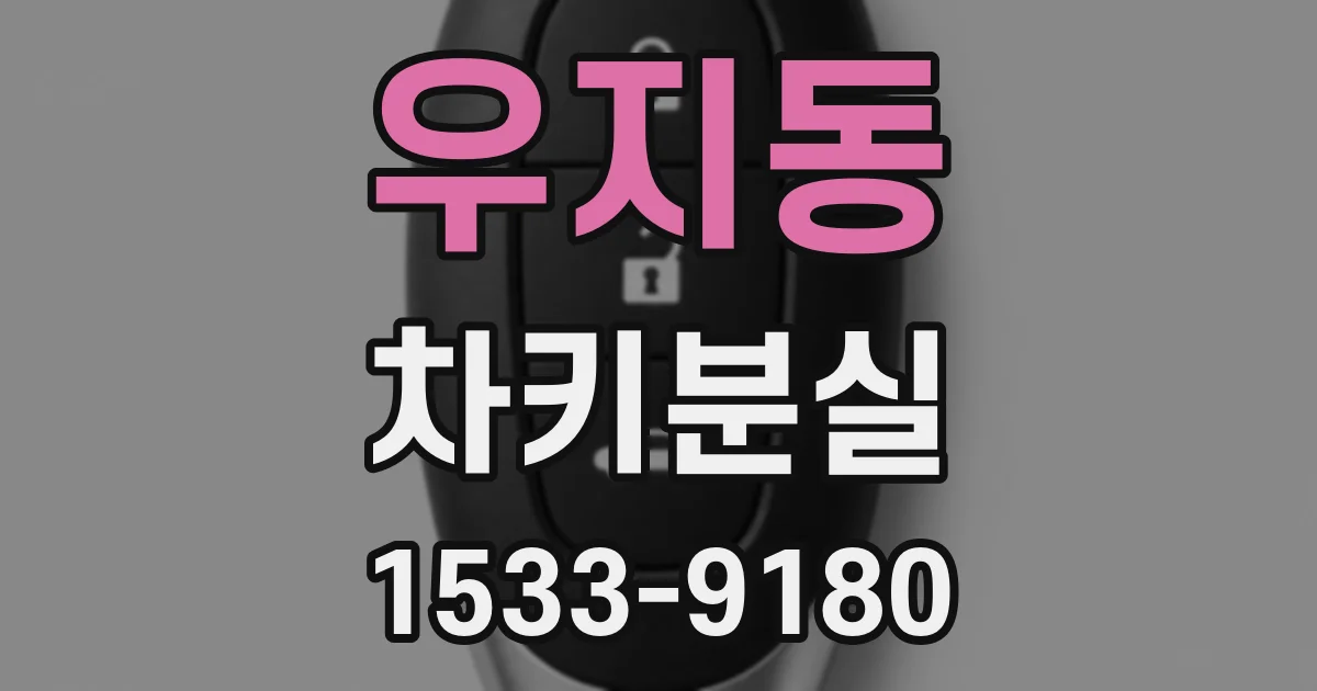 우지동 차키분실