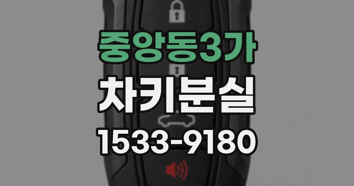 중앙동3가 차키분실