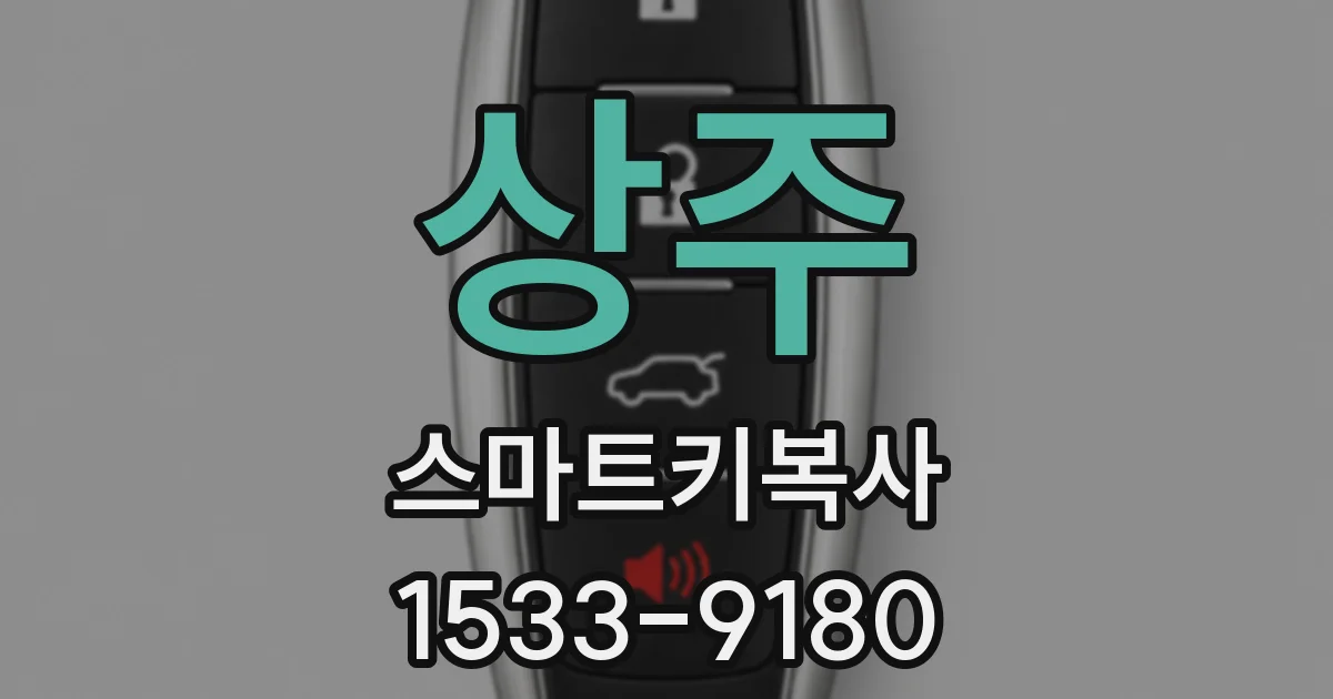상주 스마트키복사