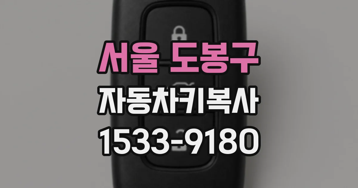 서울 도봉구 자동차키복사
